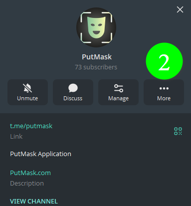 从官方 Telegram 频道下载 PutMask