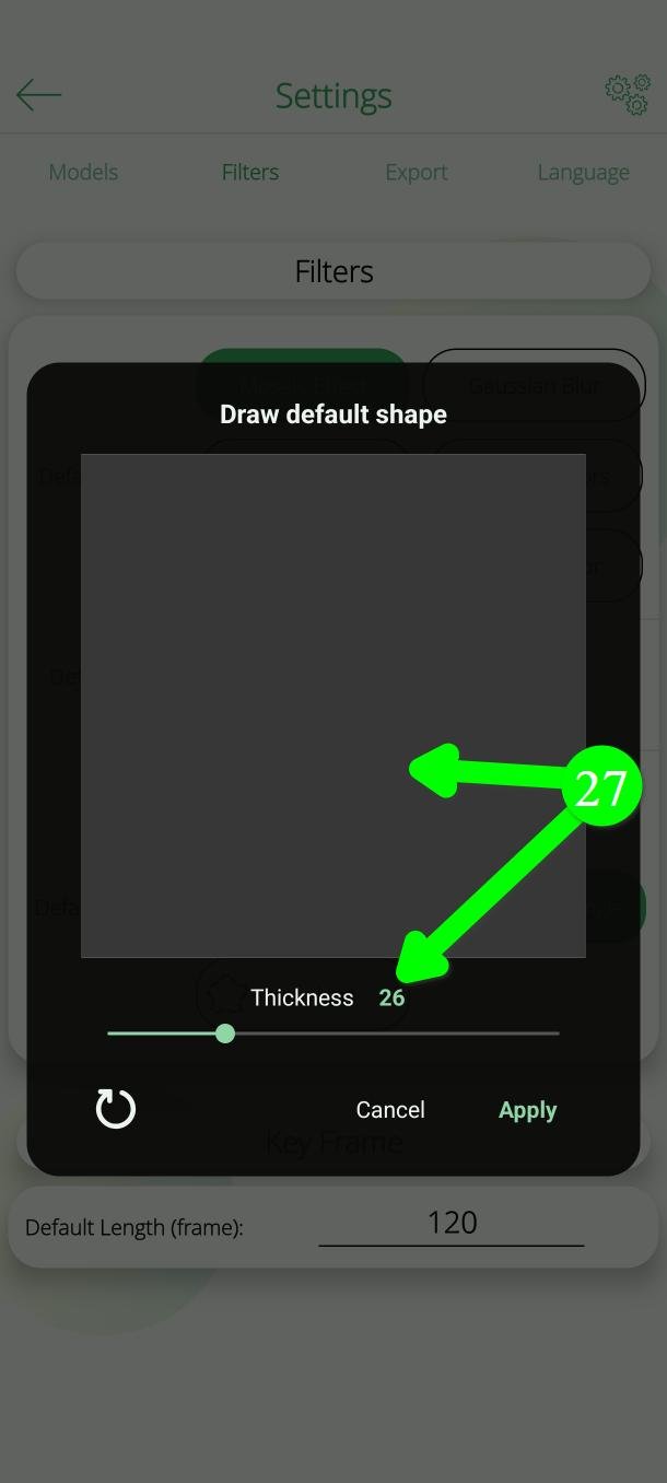 PutMaskで複数の線を使って初期のフィルターの形を描く
